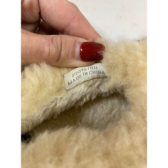 Coach Arleen Moccasins Shearling Fur Brown Slippers 9W NEW - Picture 6 of 11